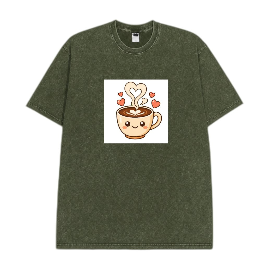 PrintSage 230g Snow-Wash Streetwear T-Shirt SGBMC0103 - vdm_DG004_GN01 Front