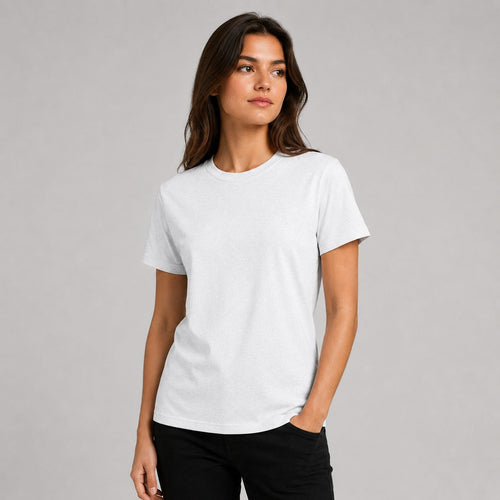 BasePrint 180g Women's Basic Colored Cotton T-Shirt SGBFCPE0101 - Product photo