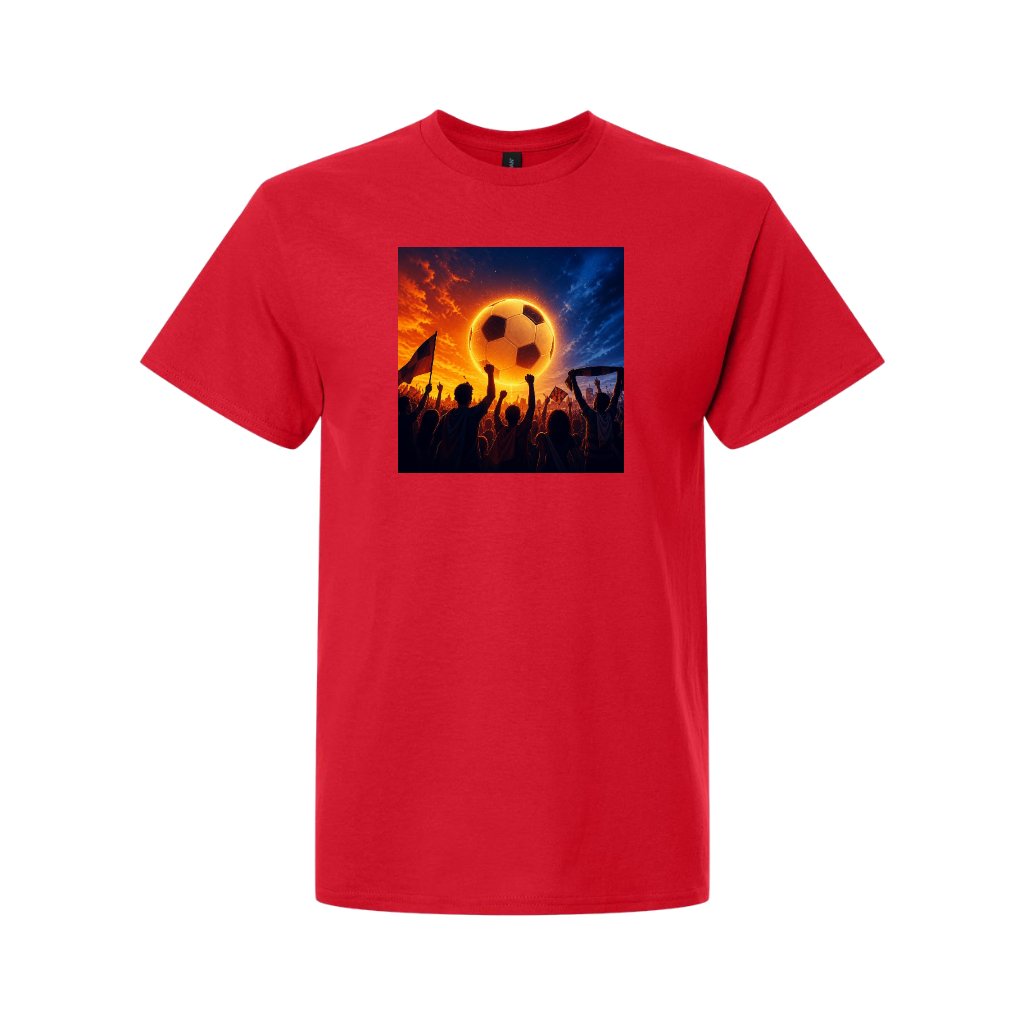 5000 Gildan Heavy Cotton T-shirt - Red Front
