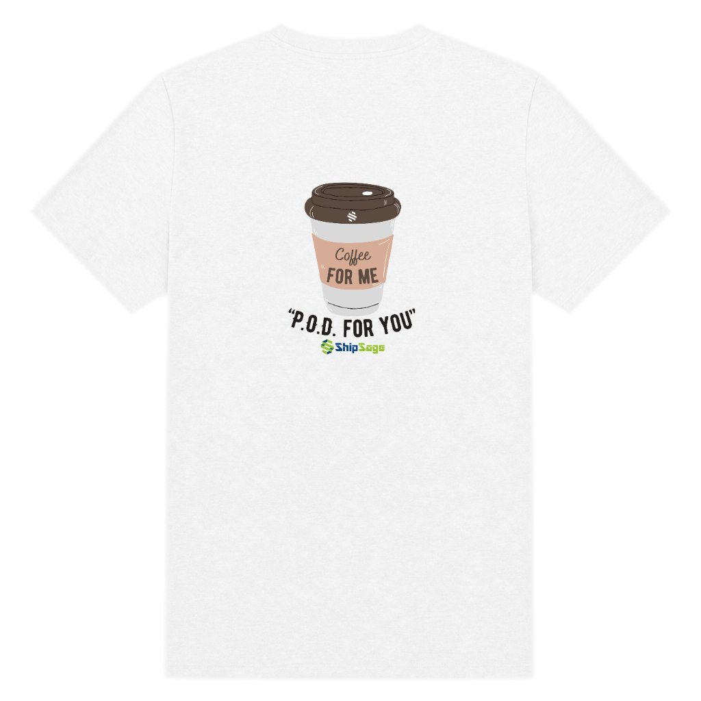 BasePrint 180g Women's Basic Colored Cotton T-Shirt SGBFCPE0101 - vdm_DG100_WH01 Back