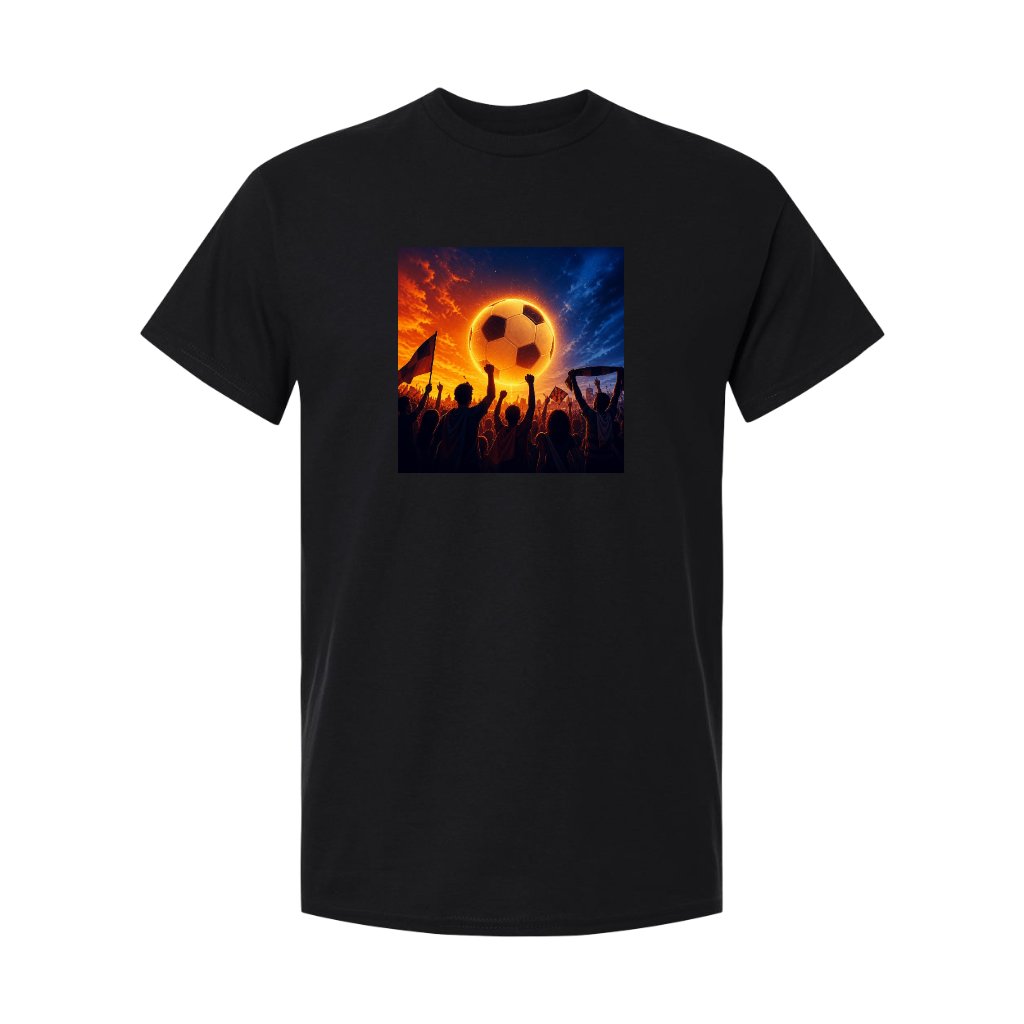 5000 Gildan Heavy Cotton T-shirt - Black Front
