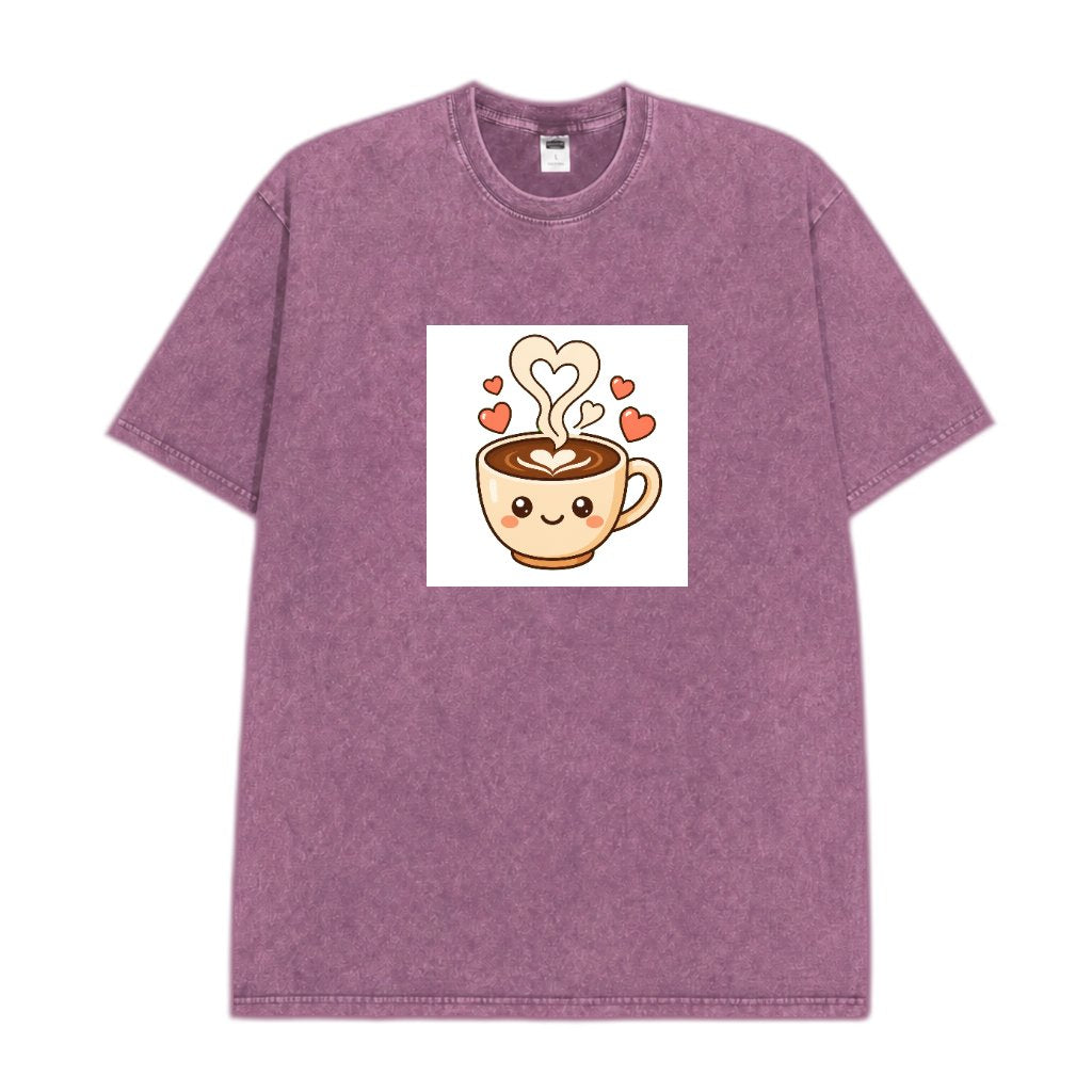 PrintSage 230g Snow-Wash Streetwear T-Shirt SGBMC0103 - vdm_DG004_VT01 Front