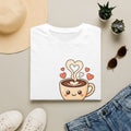 Kawaii Coffee Cup T-Shirt — Cute Heart Latte Art Tee