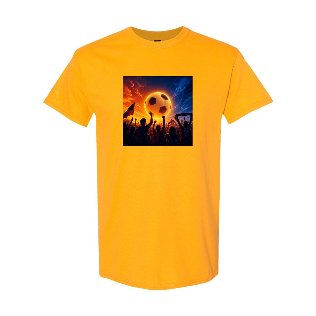 5000 Gildan Heavy Cotton T-shirt - Gold Front