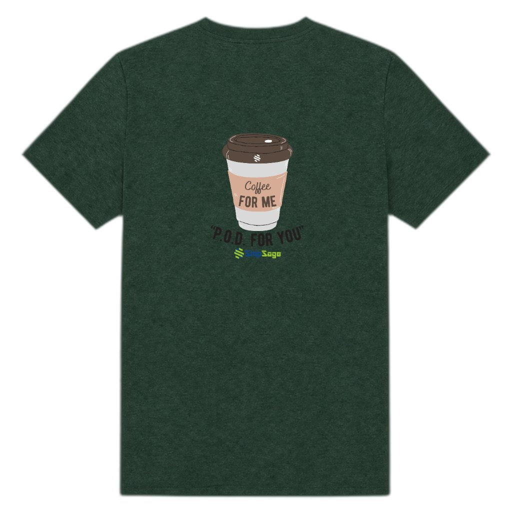 BasePrint 180g Women's Basic Colored Cotton T-Shirt SGBFCPE0101 - vdm_DG100_GN01 Back