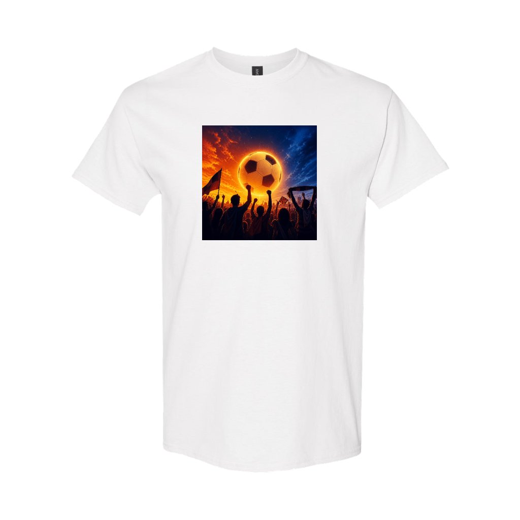 5000 Gildan Heavy Cotton T-shirt - White Front